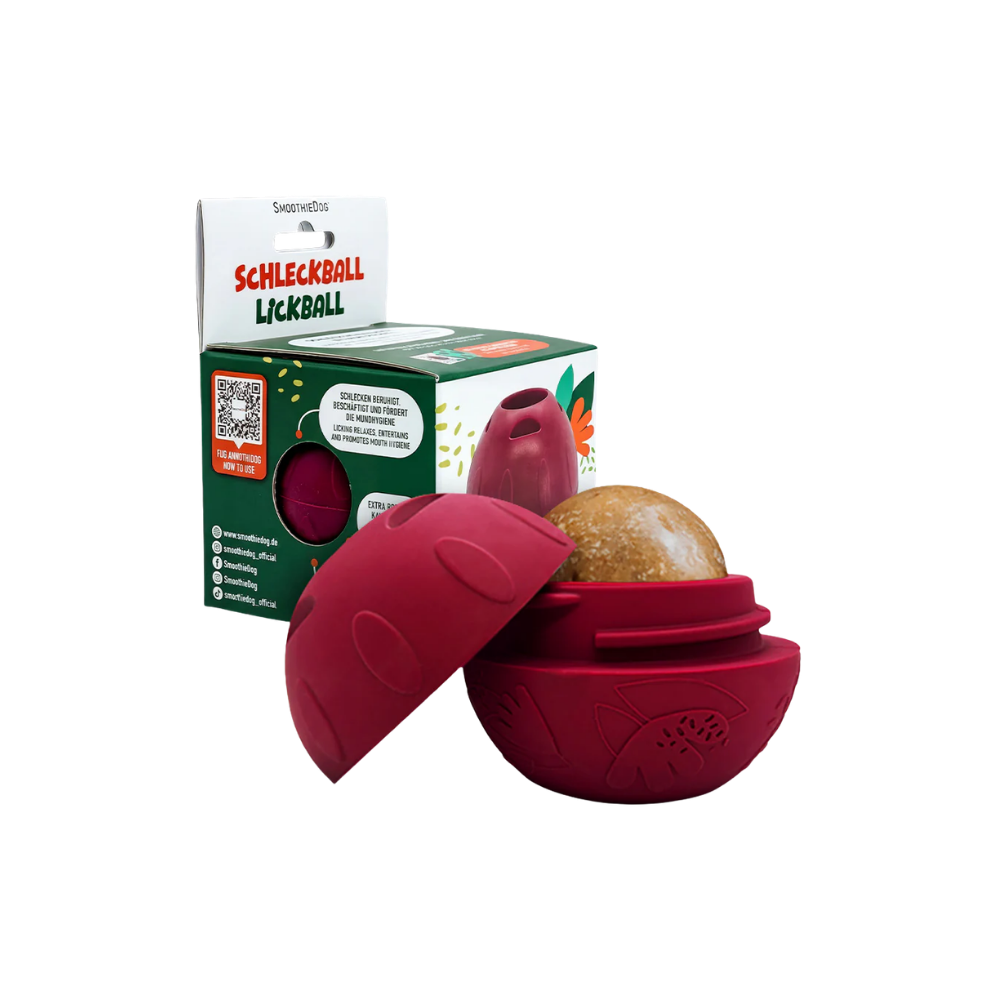 Balle à lécher Smoothie Dog avec emballage