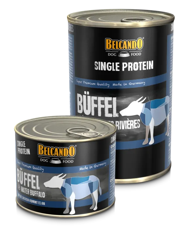 Pâtée mono proteine au buffle pour chien de la marque Belcando
