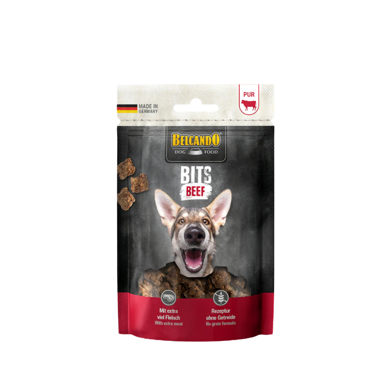 Bouchées de boeuf - friandise mono protéinée pour chien - Belcando