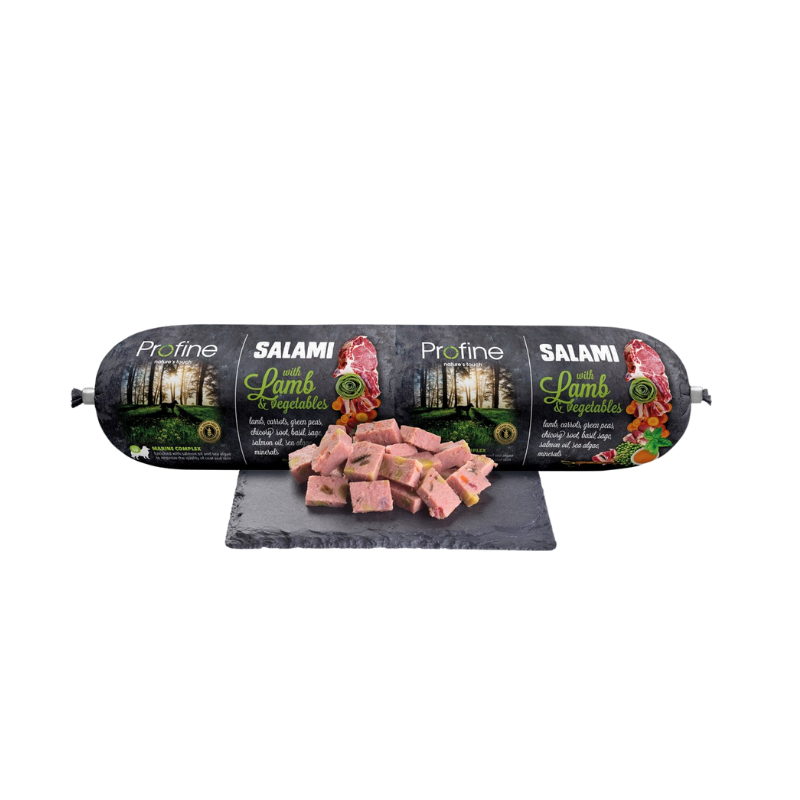 Boudin pour chien à l'agneau et aux légumes