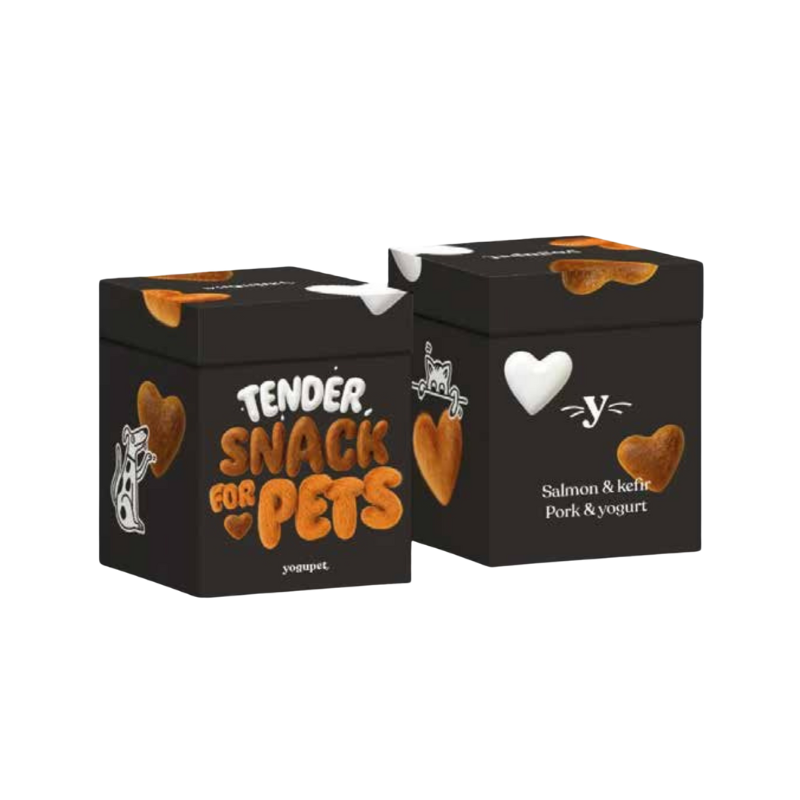 Boîte de gourmandises : 12 biscuits semi-humides en forme de coeur