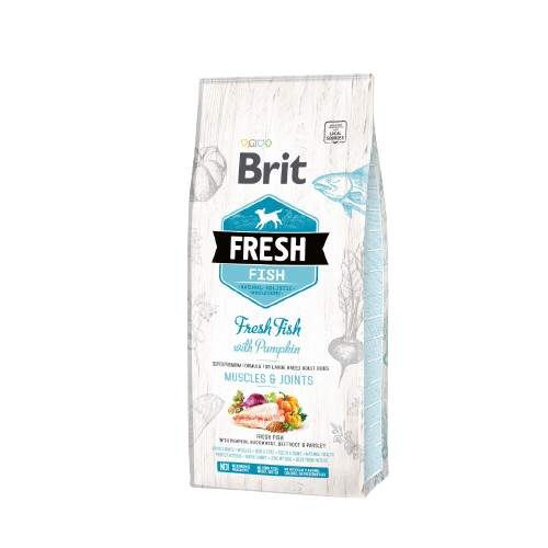 Croquettes pour chien  - Brit Fresh saveur poisson et potiron