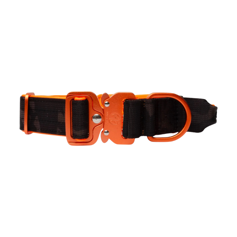 Collier 3cm Bad Guys couleur camouflage orange