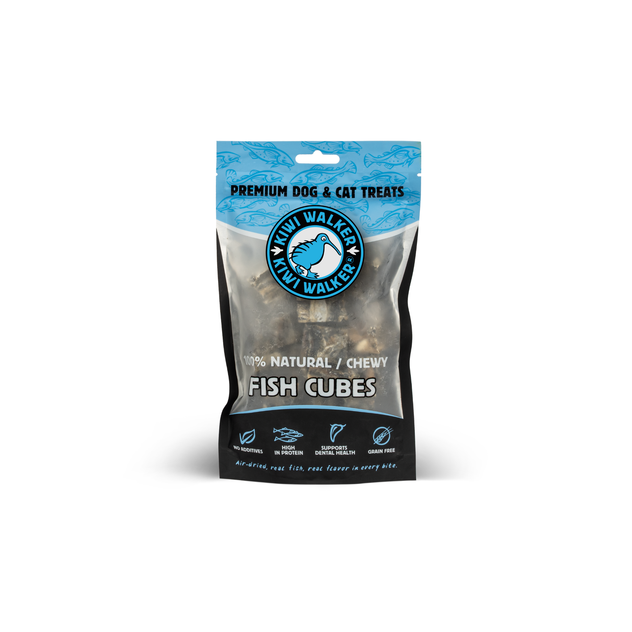 Cubes de poissons pour chien et chat Kiwi Walker sachet de 100g