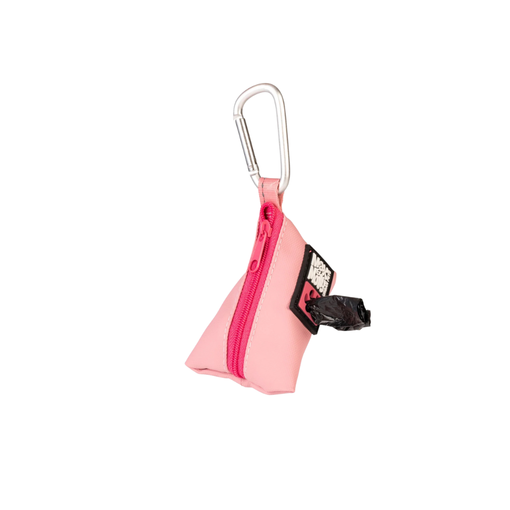 Distributeur de sac à déjection pour chien de la marque Max & Molly, gamme Matrix 2.0 couleur Rose