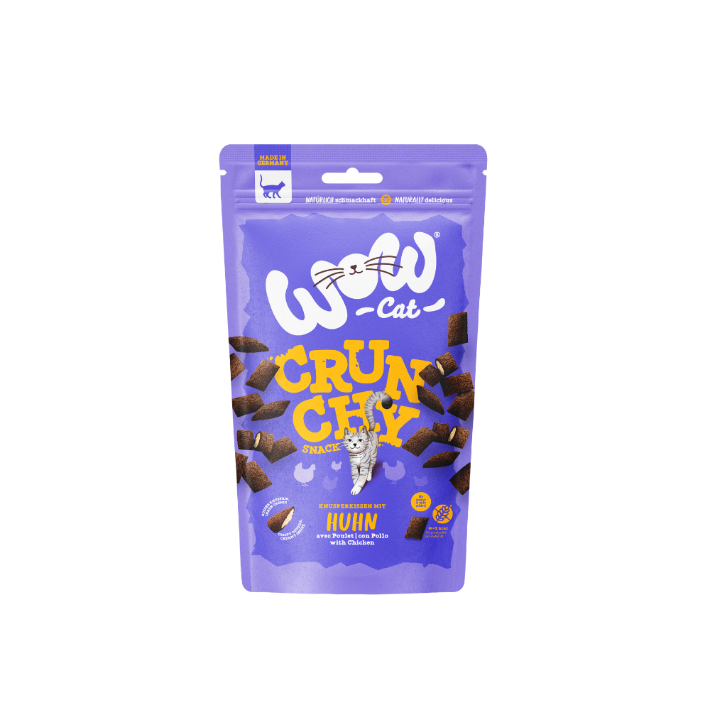 Friandises pour chat croustillantes et crémeuses au poulet