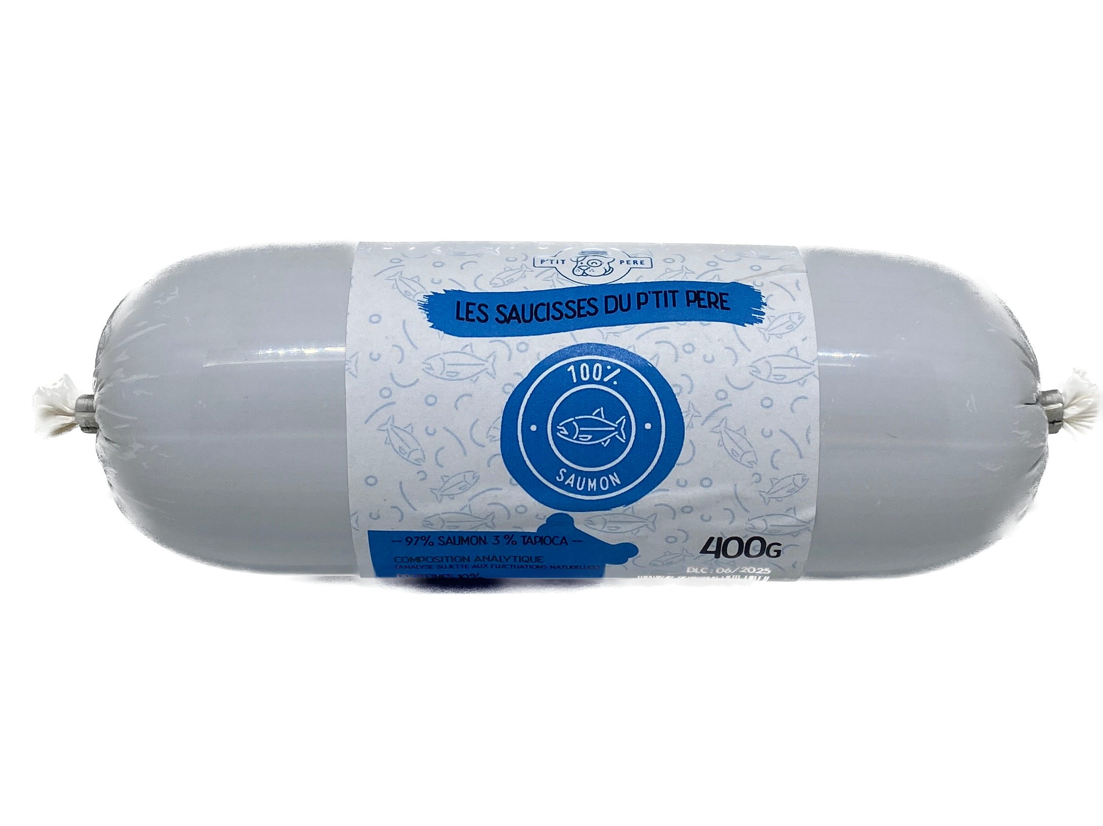 Boudin de pâtée - saveur saumon pour chiens et chats