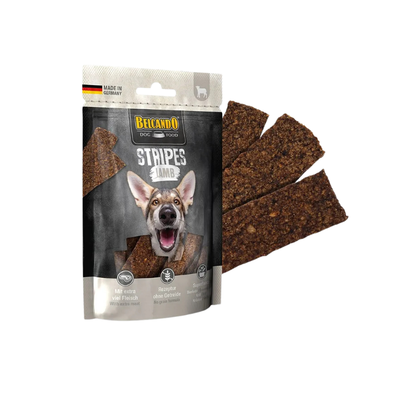Lamelles de viande d'agneau mono protéiné pour chien - Belcando