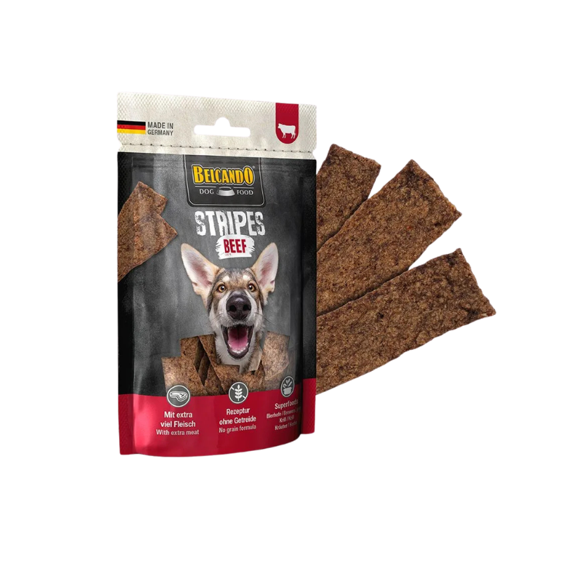 Lamelles de viande de boeuf mono protéiné pour chien - Belcando