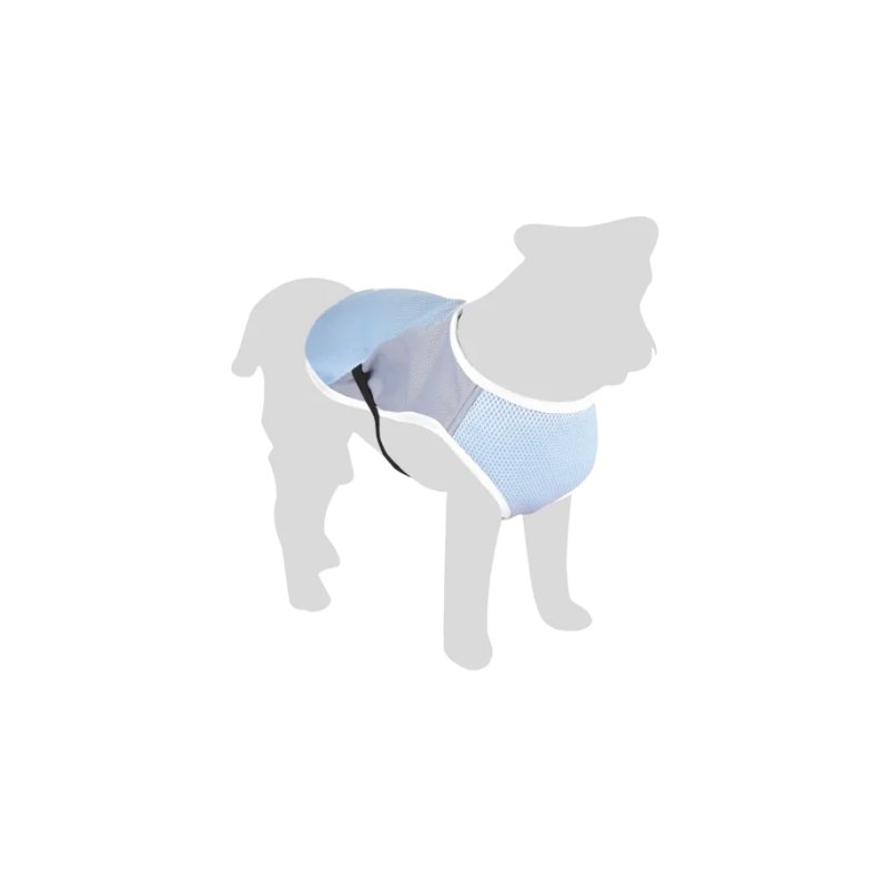 Manteau rafraîchissant bleu gris pour chien