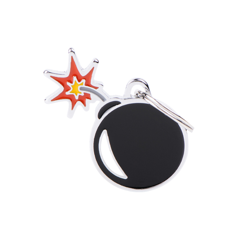 Médaille pour chien forme bombe