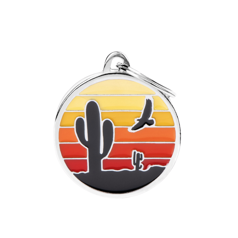 Médaille pour chien motif désert