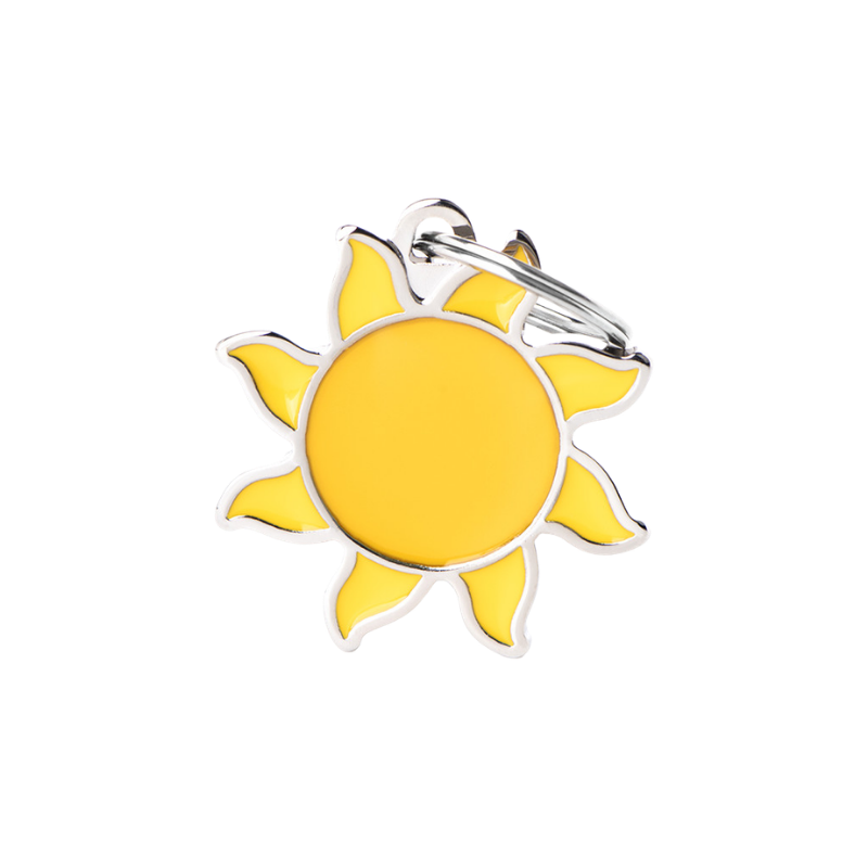 Médaille pour chien forme soleil