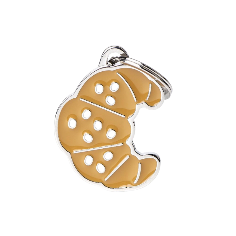 Médaille pour chien forme Croissant