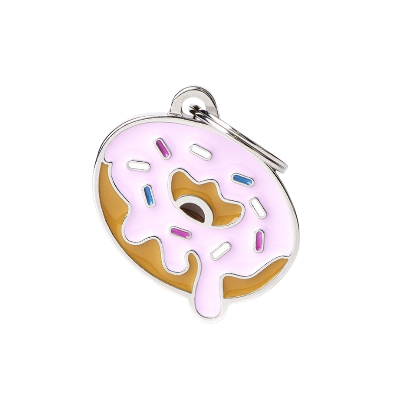 Médaille pour chien forme donuts