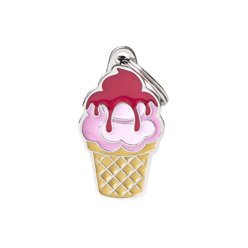 Médaille pour chien forme Glace