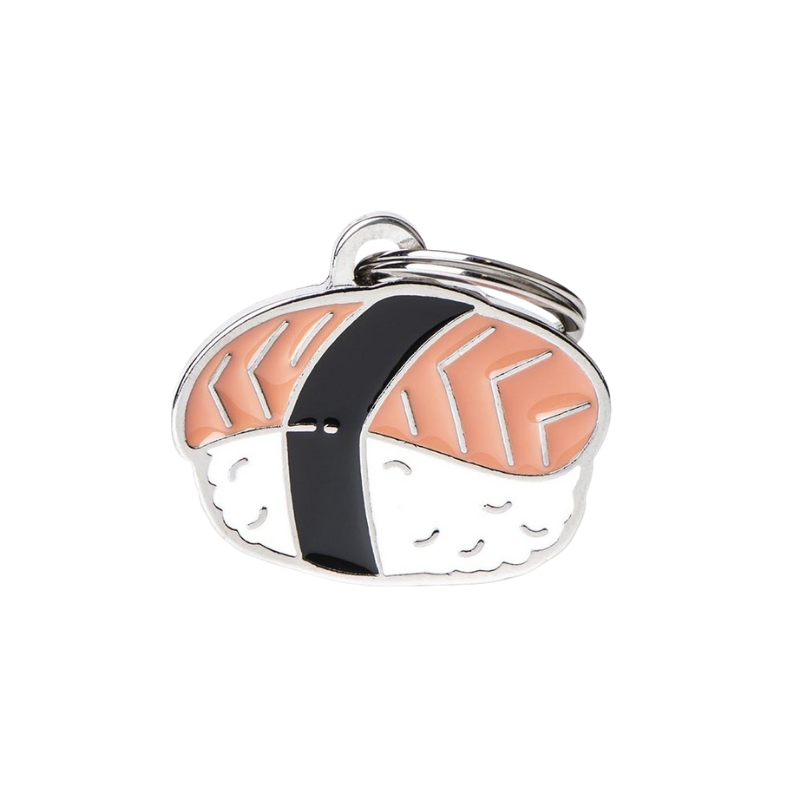 Médaille pour chien forme sushi