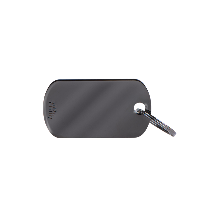 Médaille personnalisée - Militaire en laiton noir - Petit (40x22mm)