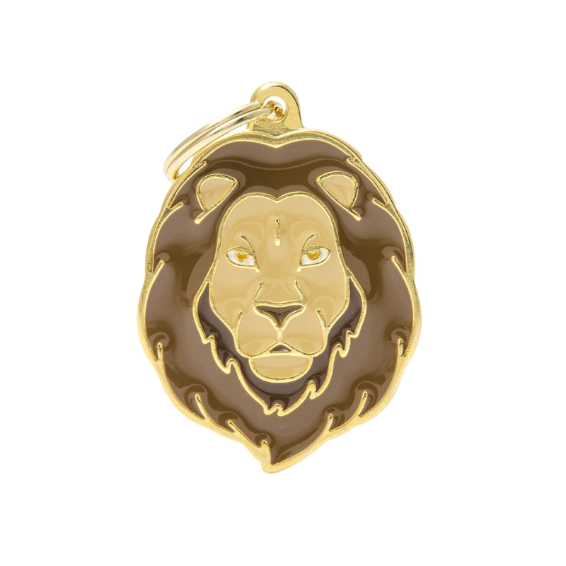 Médaille pour chien forme lion