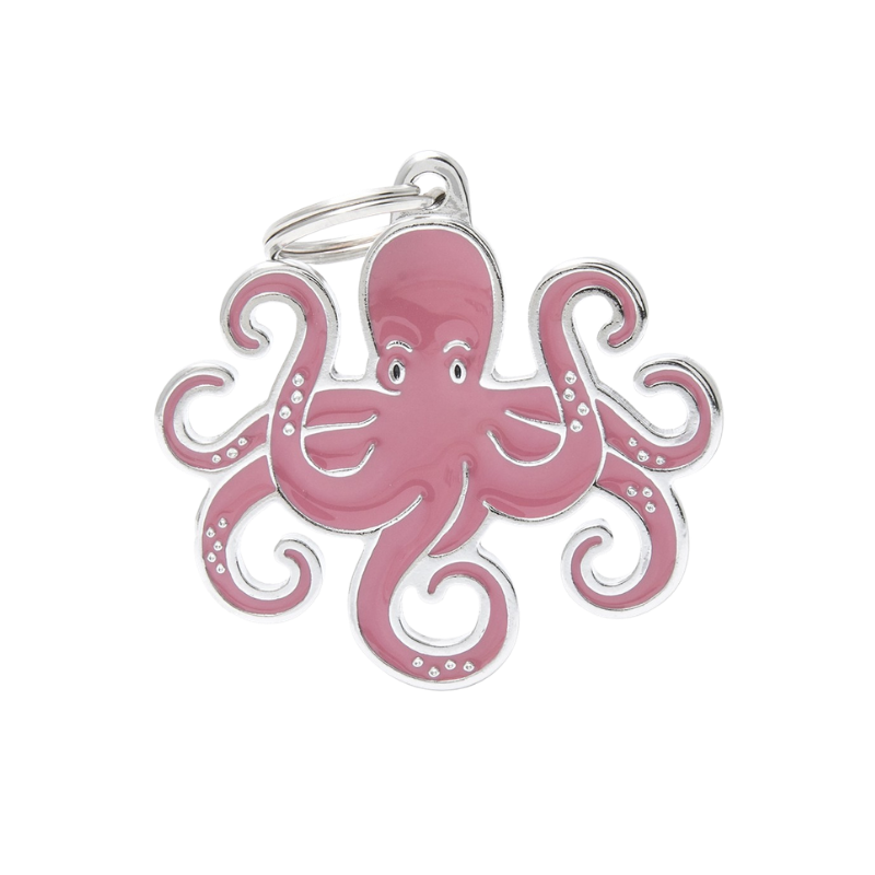 Médaille pour chien forme poulpe