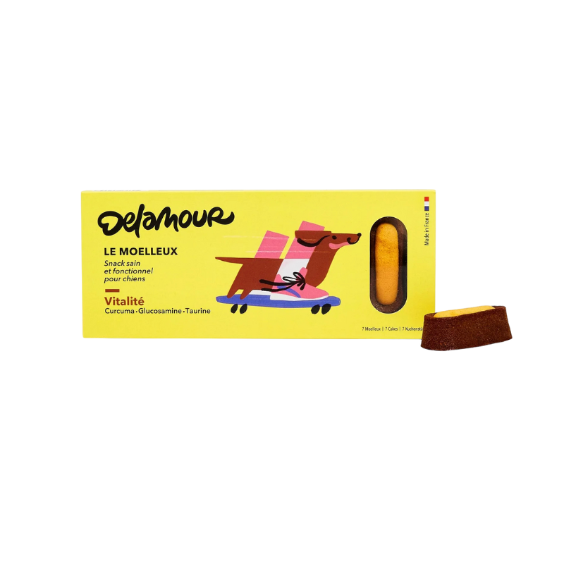 Friandises pour chien - moelleux "vitalité' pour au chien au curcuma, glucosamine et taurine