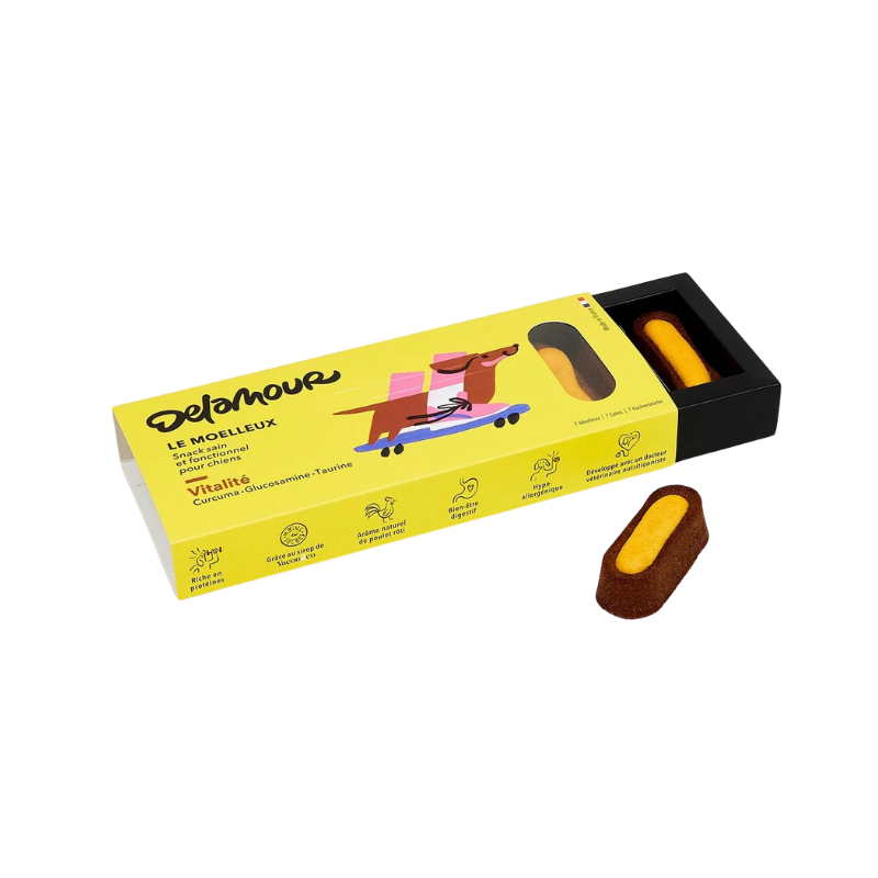 Friandises pour chien - moelleux pour au chien au curcuma, glucosamine et taurine