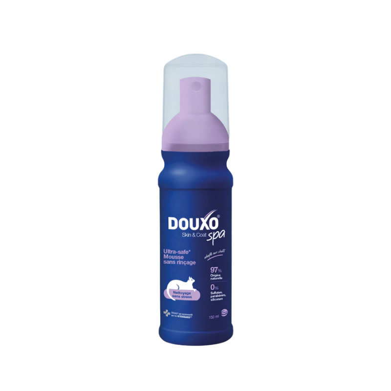 Mousse sans rinçage pour chat - Douxo Spa