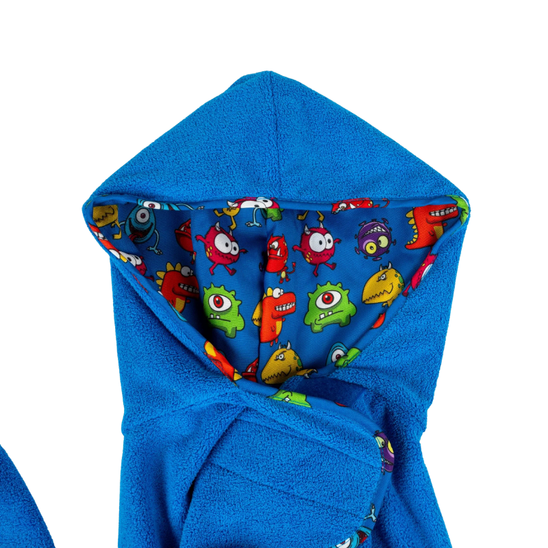Peignoir pour chien petits monstres marque max et molly capuche