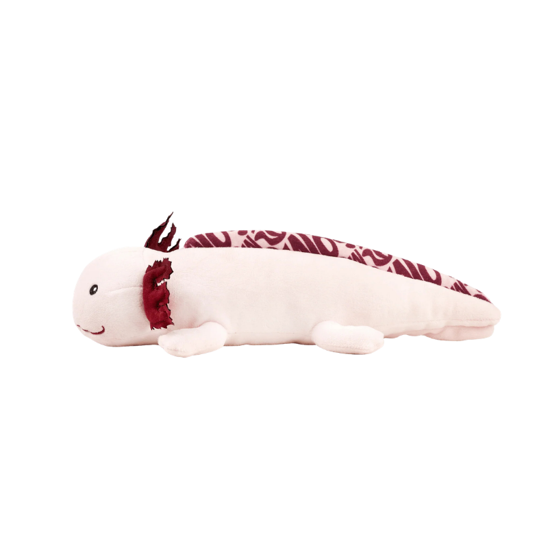 Peluche pour chien Axel l'Axolotl de profil