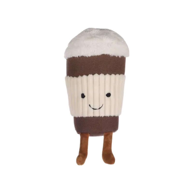 Peluche cappuccino Flamingo couleur brun et blanc