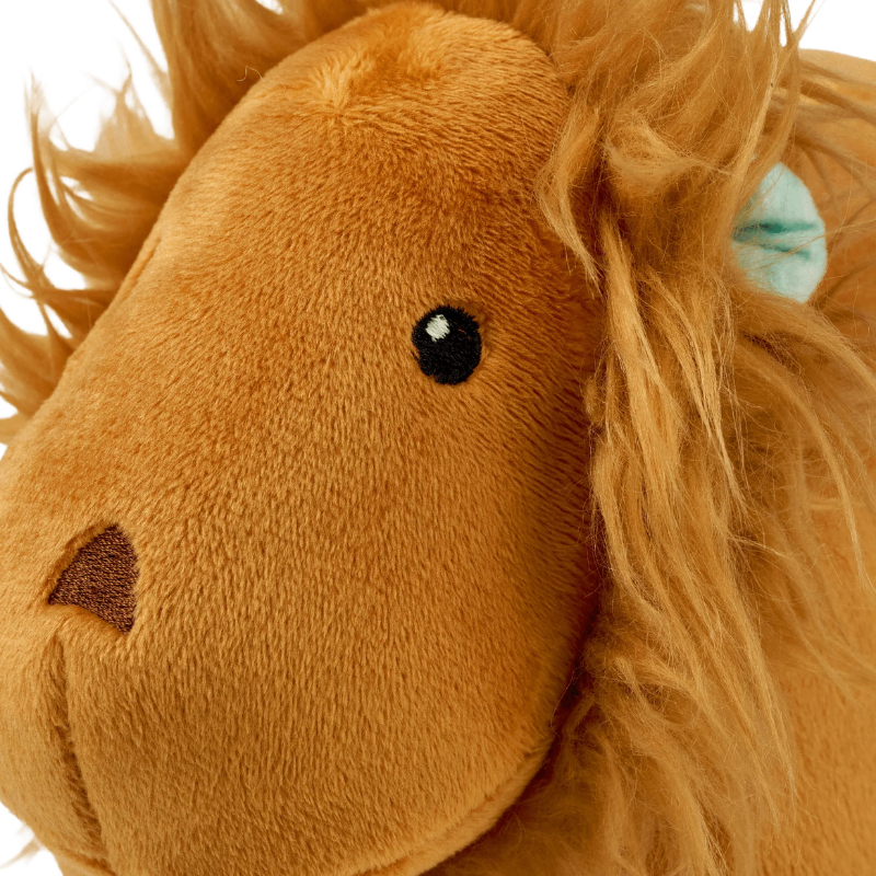 Peluche pour chien George le Lion zoom sur la tête de la peluche