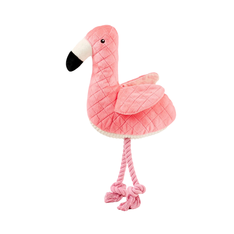 Peluche pour chien Sunny le Flamand rose de profil