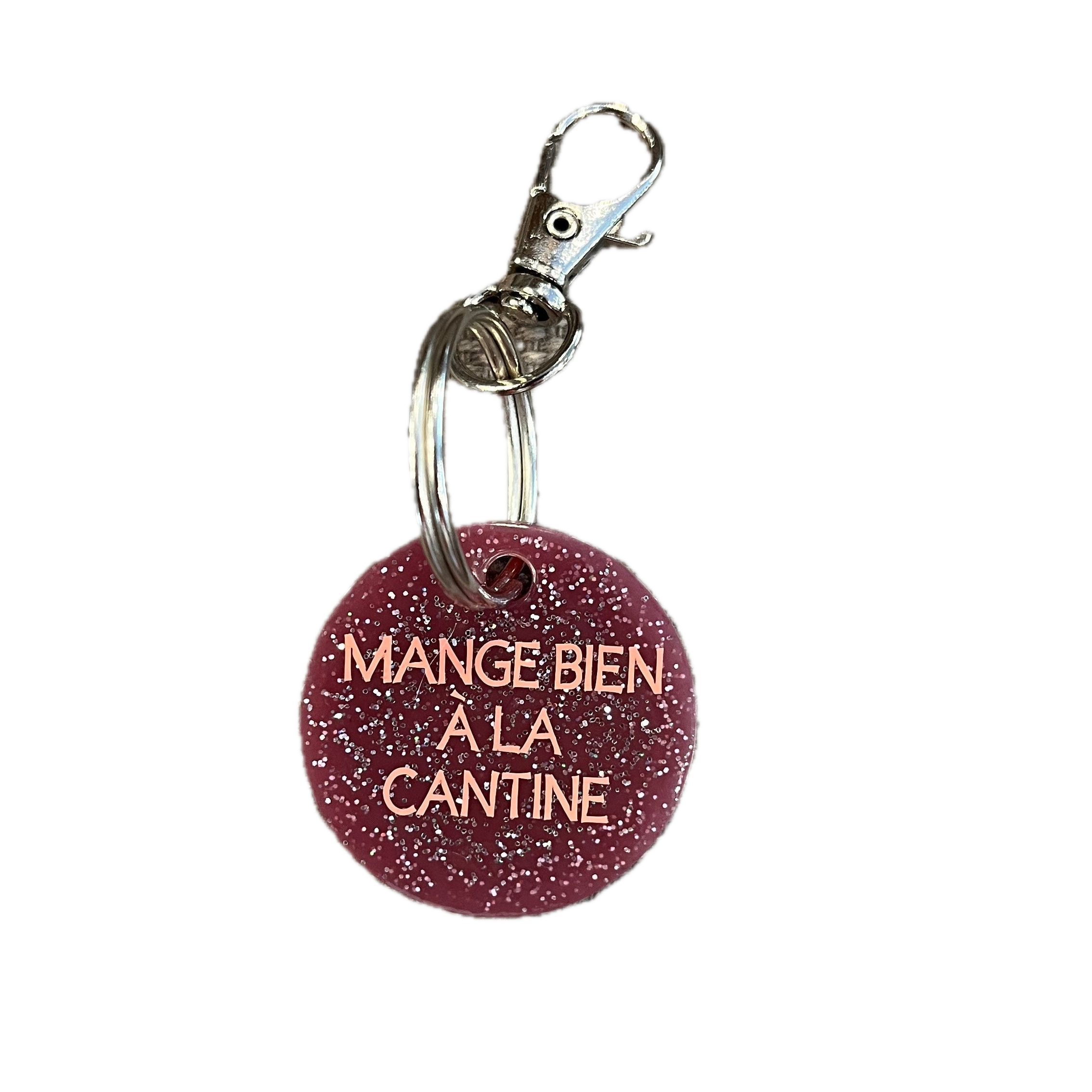 Porte clé Mange bien à la cantine