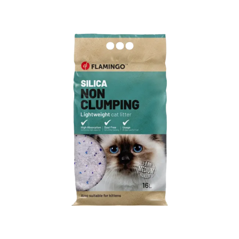 Sac de litière pour chat avec grain de silice, 16L