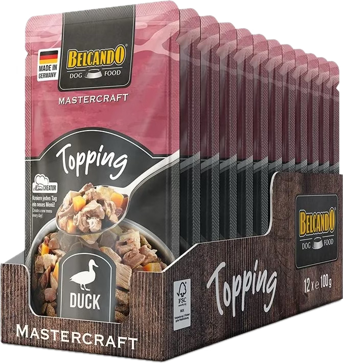 Topping au canard pour chien de la marque Belcando