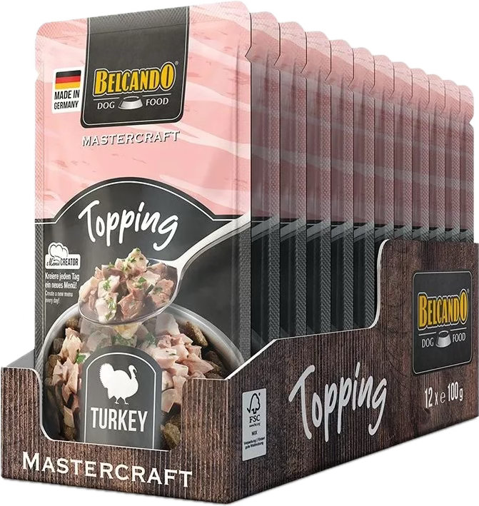 Topping à la dinde pour chien de la marque Belcando
