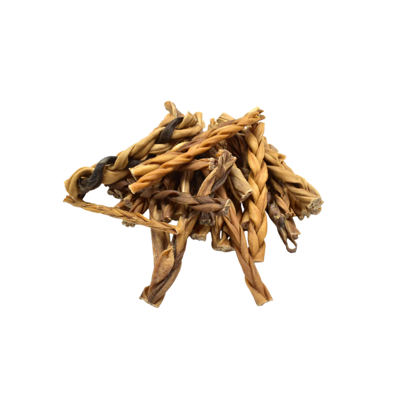 Tresse de peau de chèvre pour chien à mastiquer