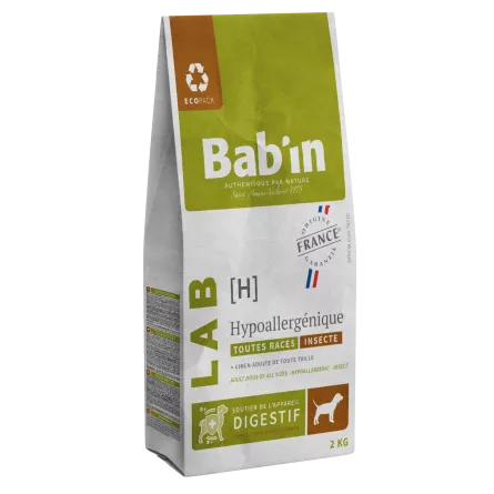 Croquettes Bab'in - LAB Adulte Hypoallergénique (Insecte)