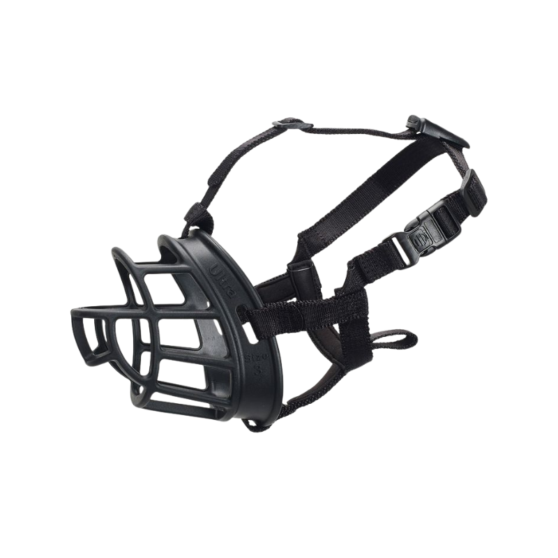 Boucle fidlock de la muselière pour chien Ultra 2.0 de la marque Baskerville, couleur noire
