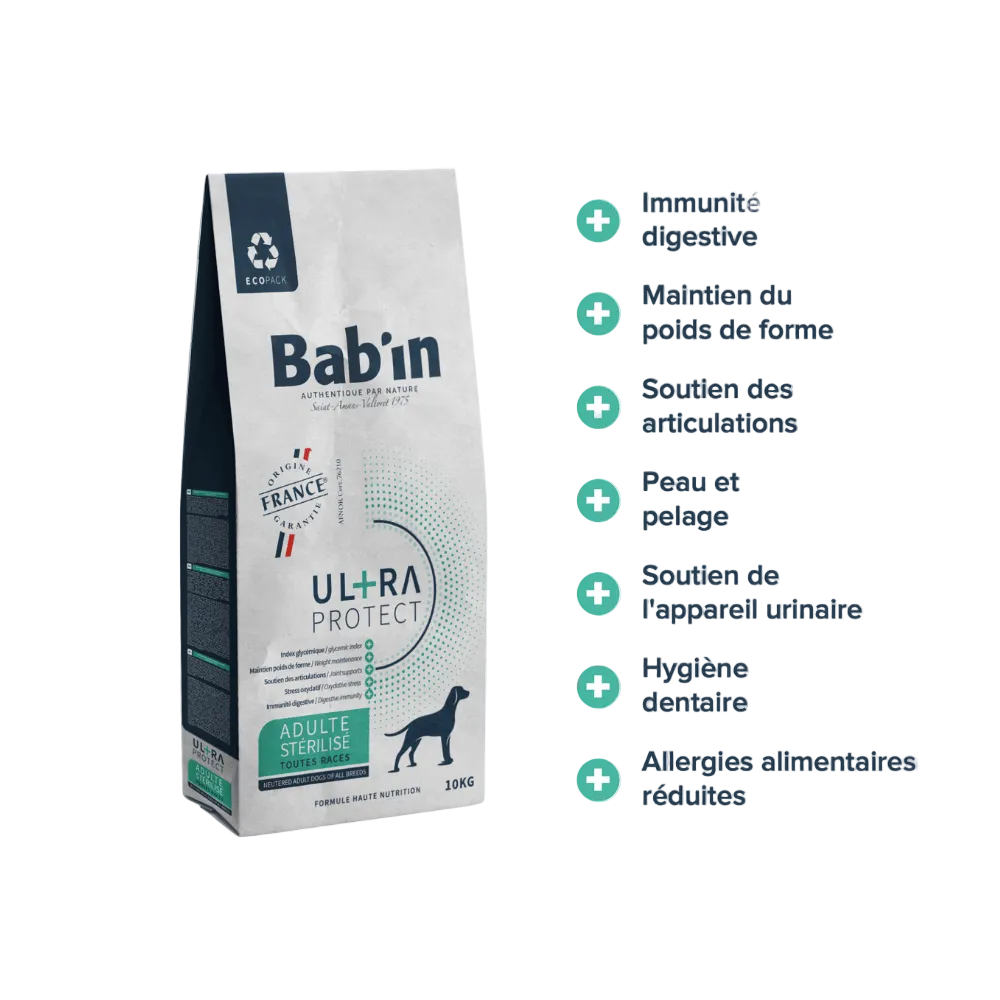 Bienfaits Croquettes ULTRA Stérilisé : Contrôle du Poids, Faible Index Glycémique et Articulations