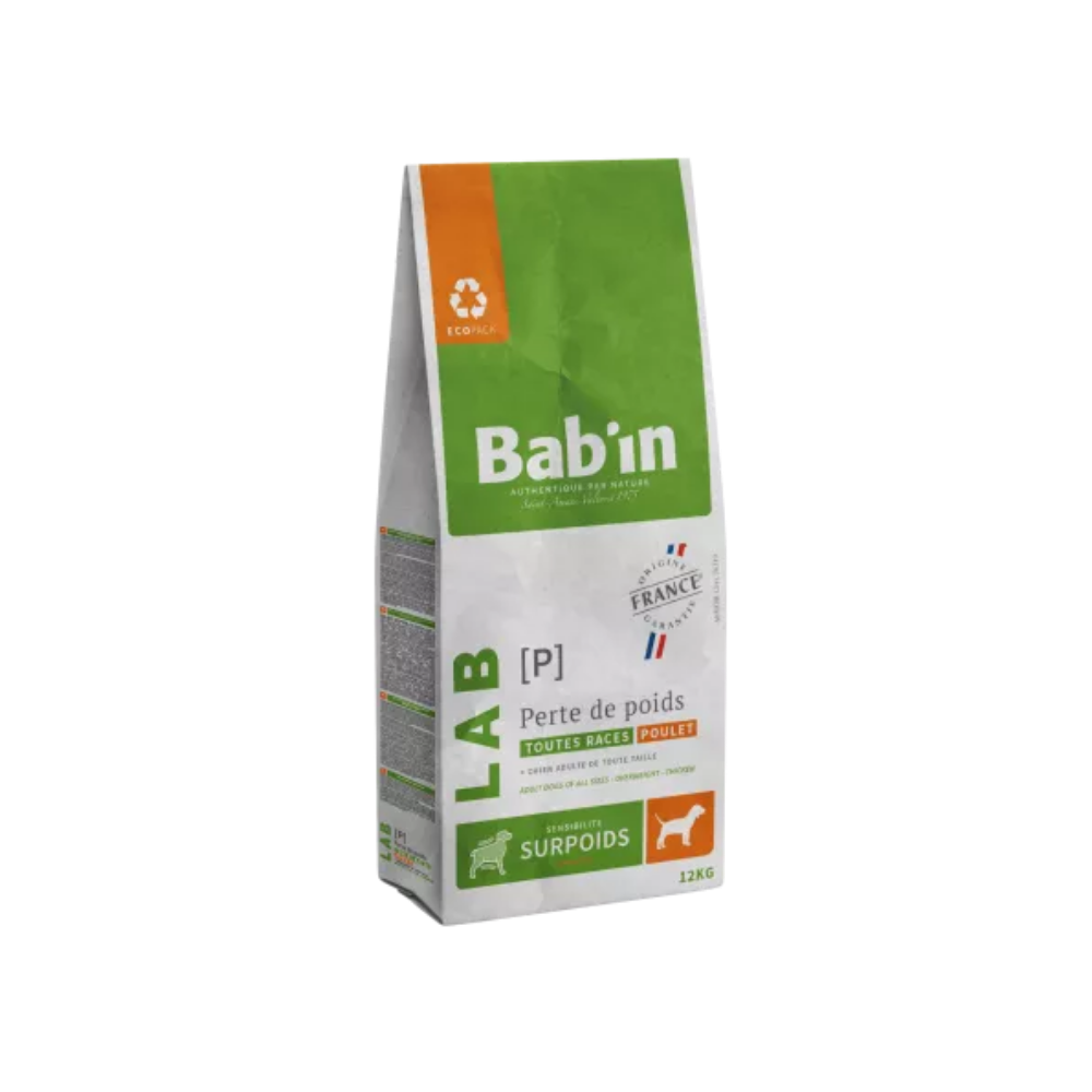 Sac de croquette Bab'in LAB perte de poids au poulet pour chien