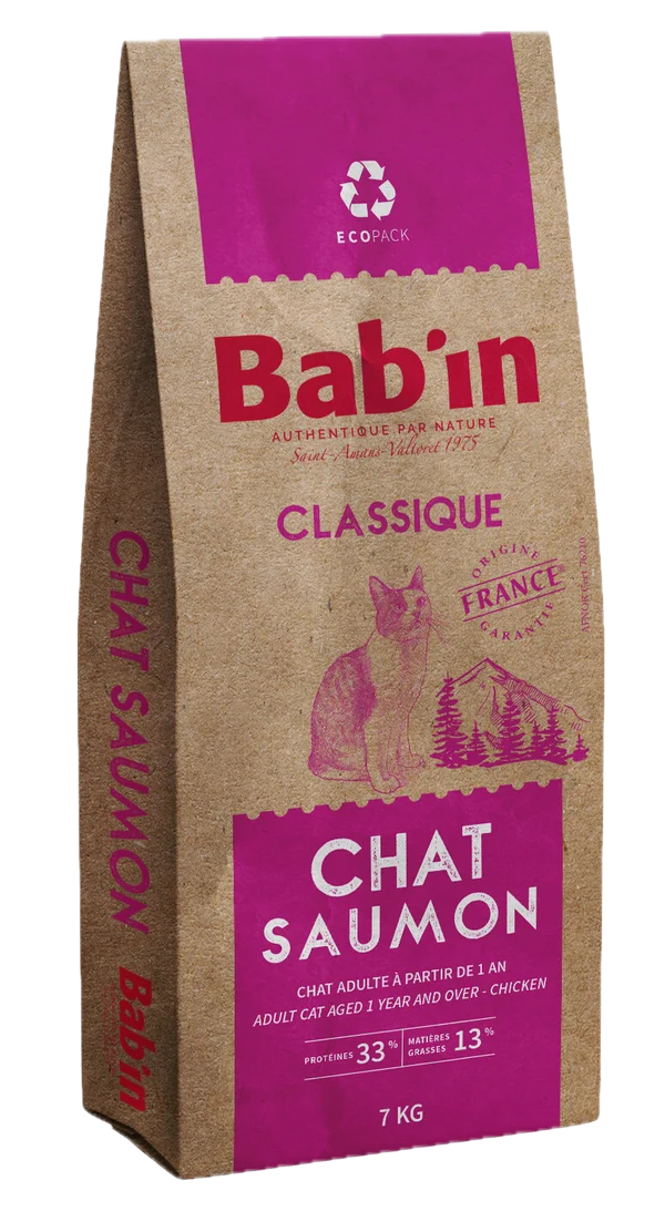 Croquettes Bab'in - Classique Chat Adulte (Saumon)
