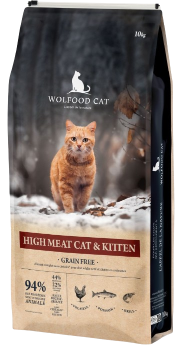 Croquettes Wolfood - High Meat Chat & Chaton