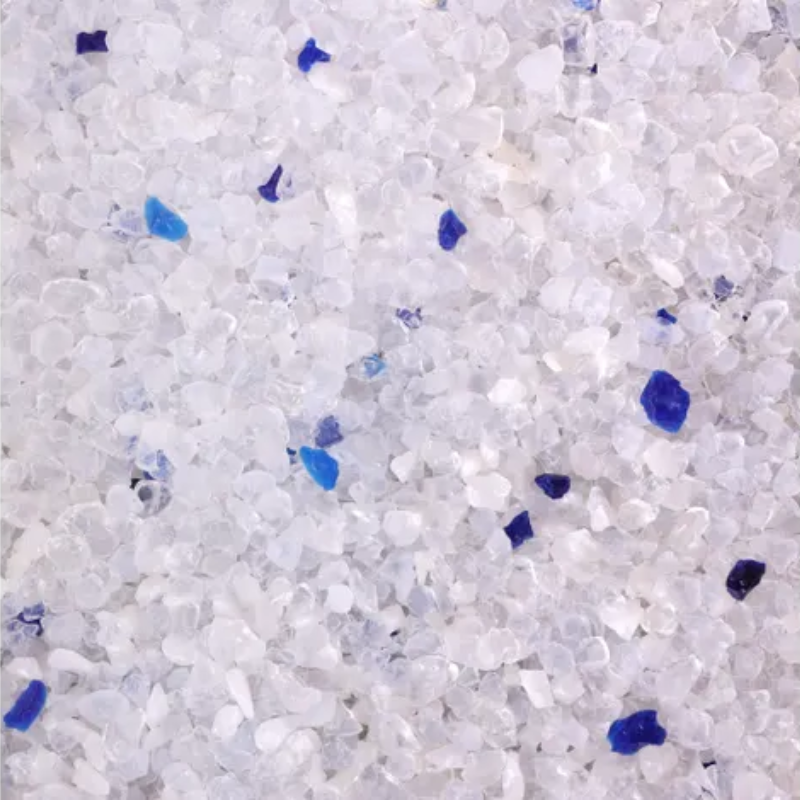 Grain de la litière à base de gel de silice