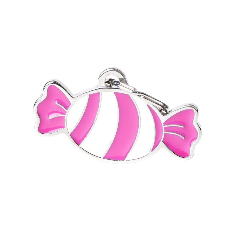 Médaille pour chien forme bonbon