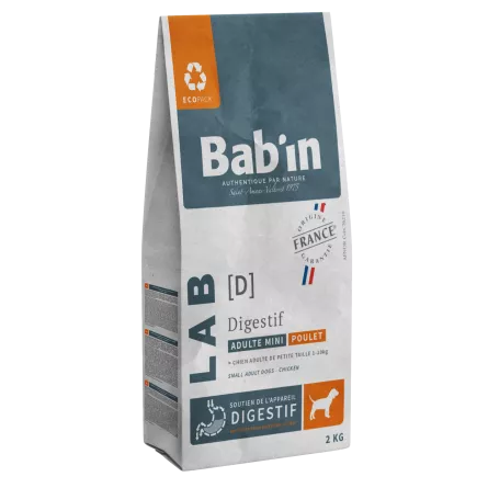 Croquettes Bab'in - LAB Mini Adulte Digestif (Poulet)