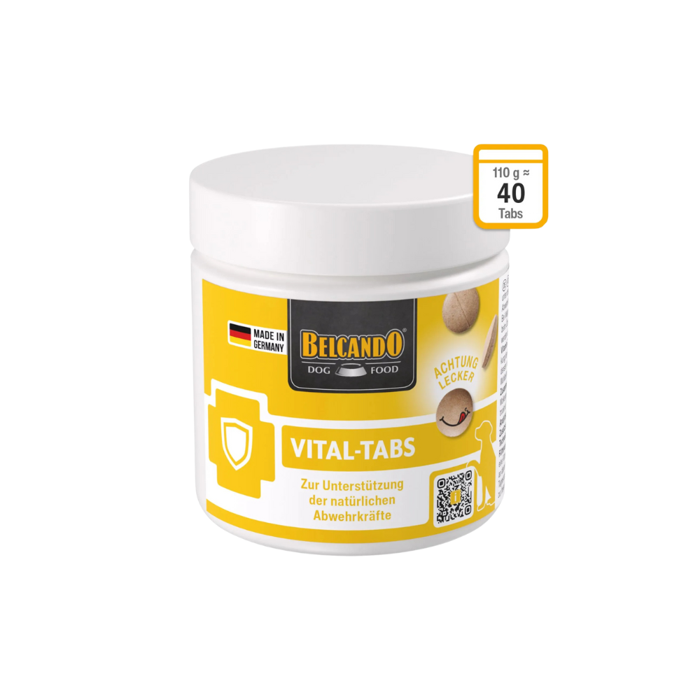 Comprimé vital-tabs - boîte de 110g : compléments alimentaires pour chiots et jeunes chiens qui ont des défenses immunitaires affaiblies