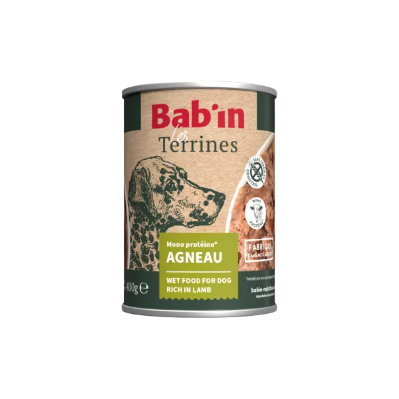 Terrine en conserve à l'agneau 400g Bab'in