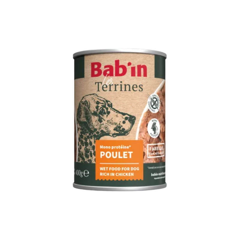 Terrine en conserve au poulet 400G Bab'in