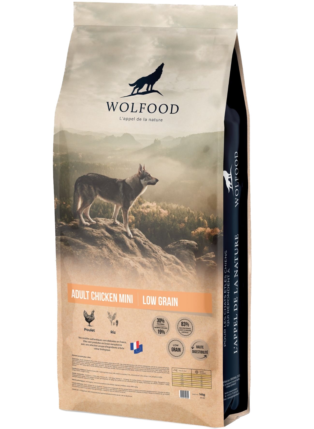 Croquettes Wolfood - Mini Adult Chicken